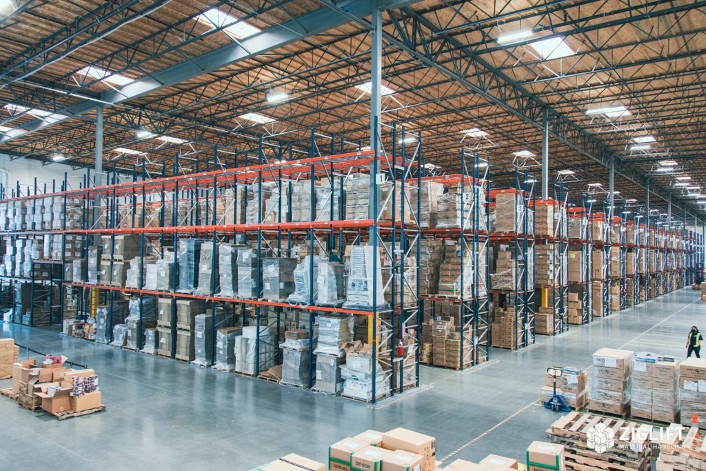 New pallet rack beams, frames and pallet support